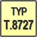 Piktogram - Typ: T.8727